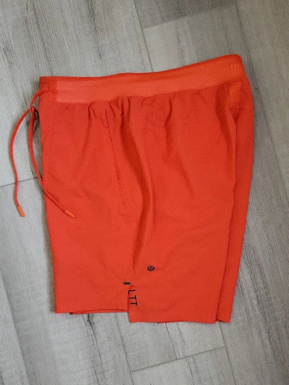 lululemon athletica Men's Orange Performance Drawstring Shorts